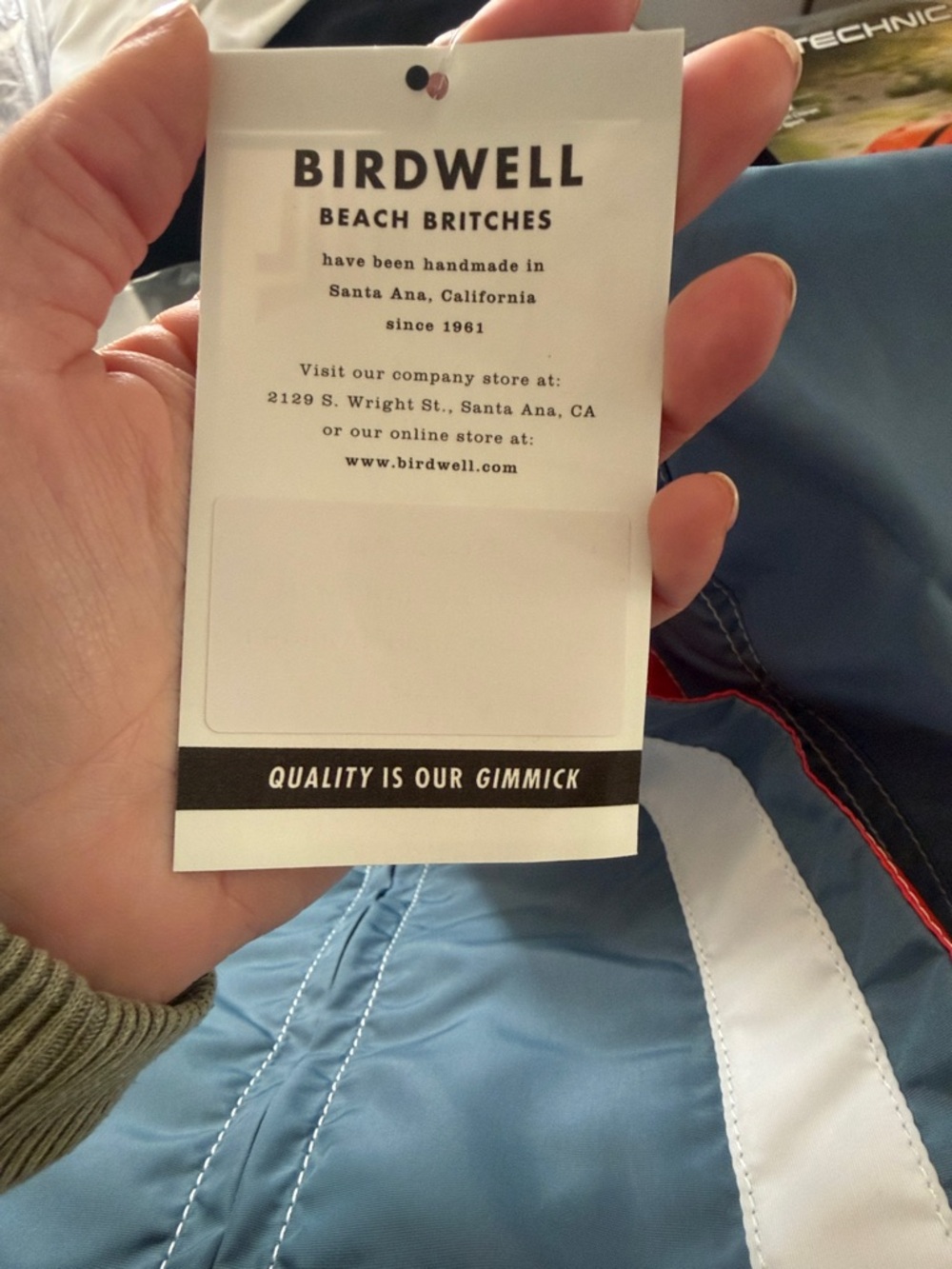 BIRDWELL Beach Britches NWT Racing Jacket 25 in Federal Blue with Racing Stripes - Picture 6 of 8